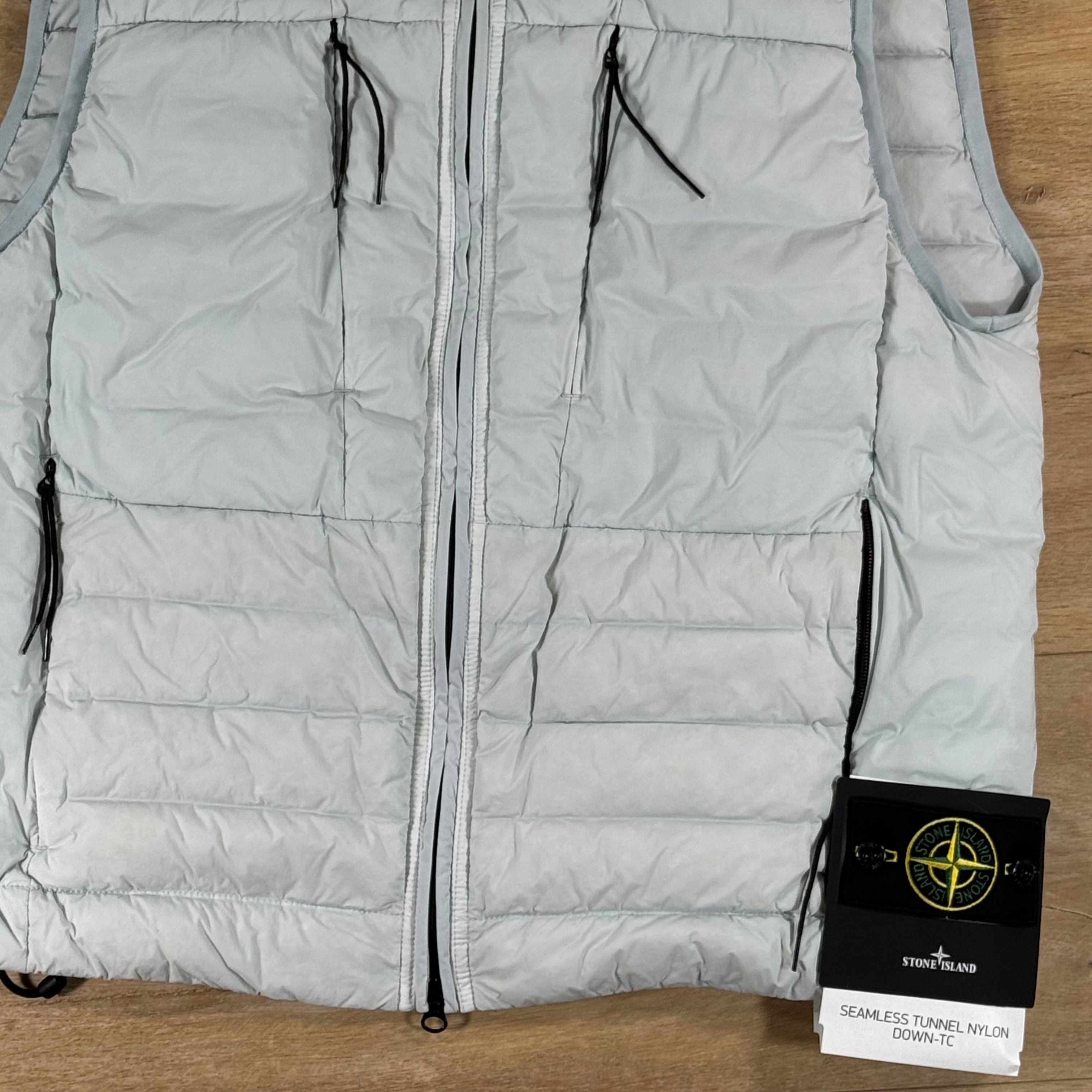 Stone Island Seamless Tunnel Nylon Down-TC Vest in Sky Blue