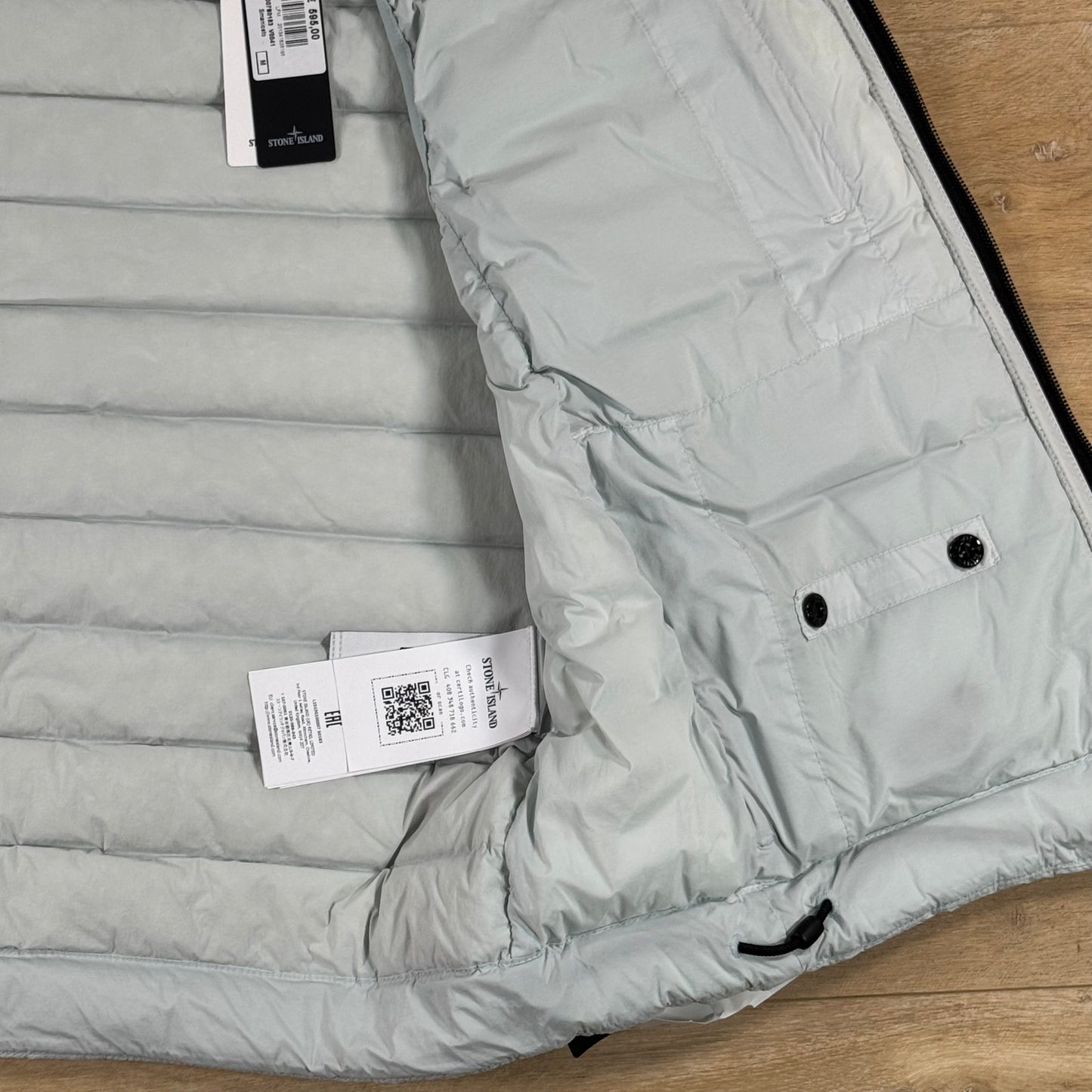 Stone Island Seamless Tunnel Nylon Down-TC Vest in Sky Blue