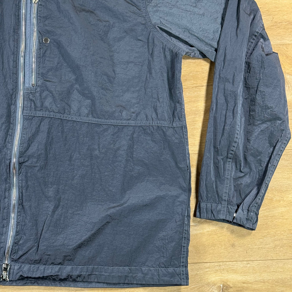 Stone Island Nylon Metal Chest Pocket Overshirt in Avio Blue
