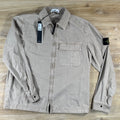 Stone Island Brushed Old Effect Overshirt in Desert