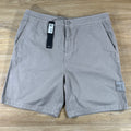Stone Island Ghost Linen Comfort-Fit Bermuda Shorts in Dust Grey