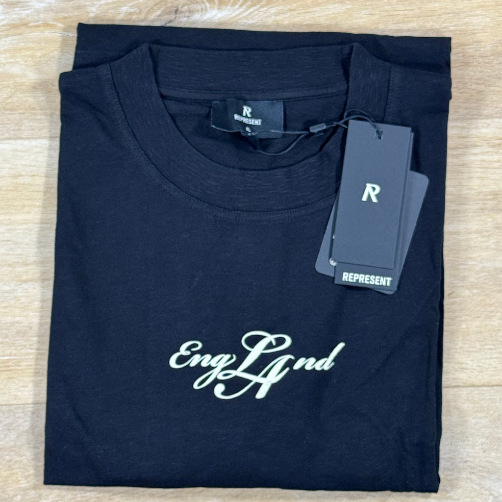 Represent EngLAnd T-Shirt in Jet Black