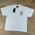 Represent Western Initial T-Shirt in Flat White