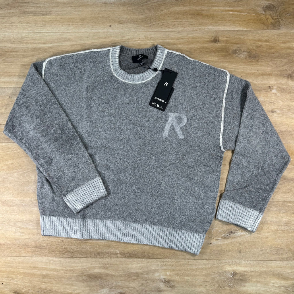 Represent Laurel Knit Sweater in Sun Fade Grey