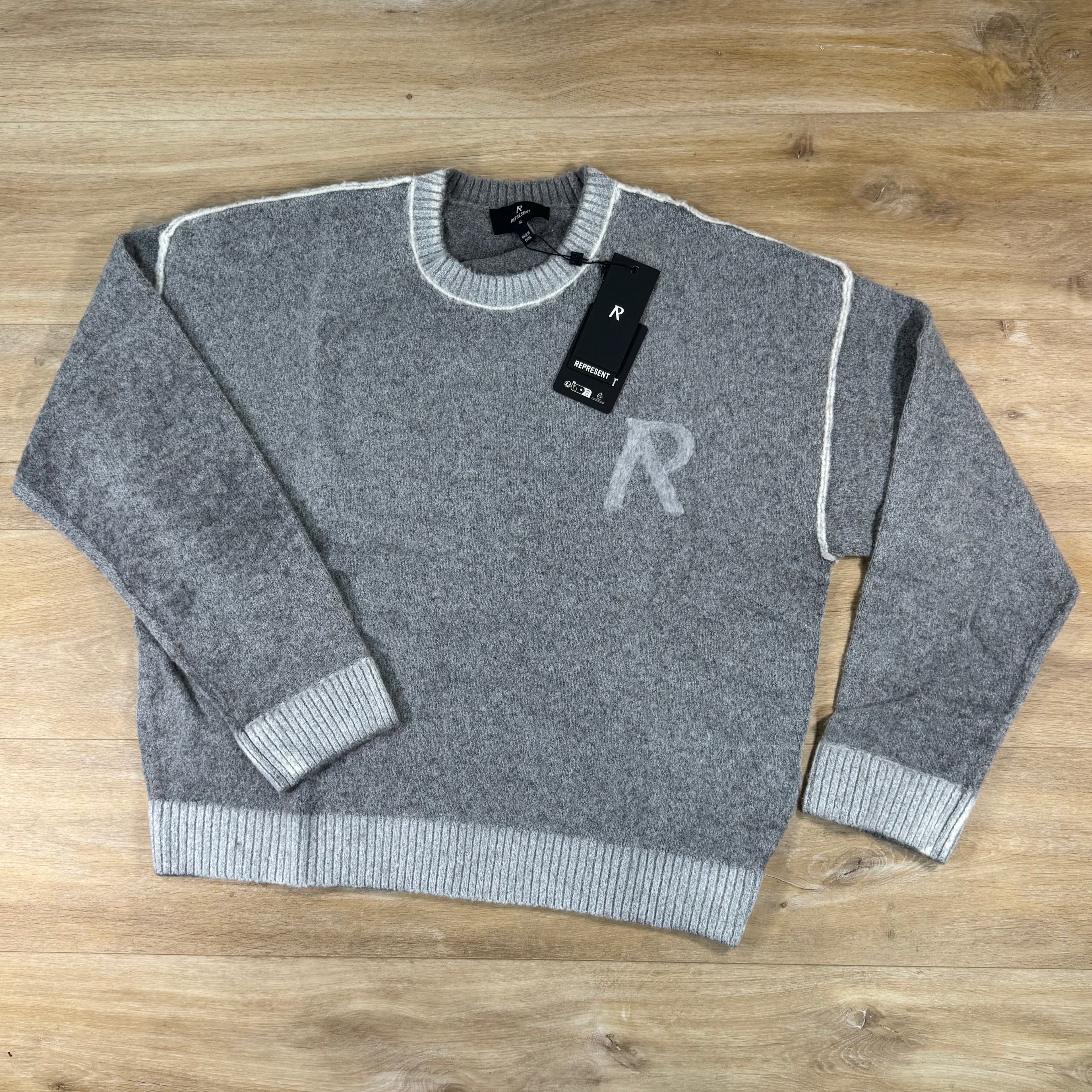 Represent Laurel Knit Sweater in Sun Fade Grey