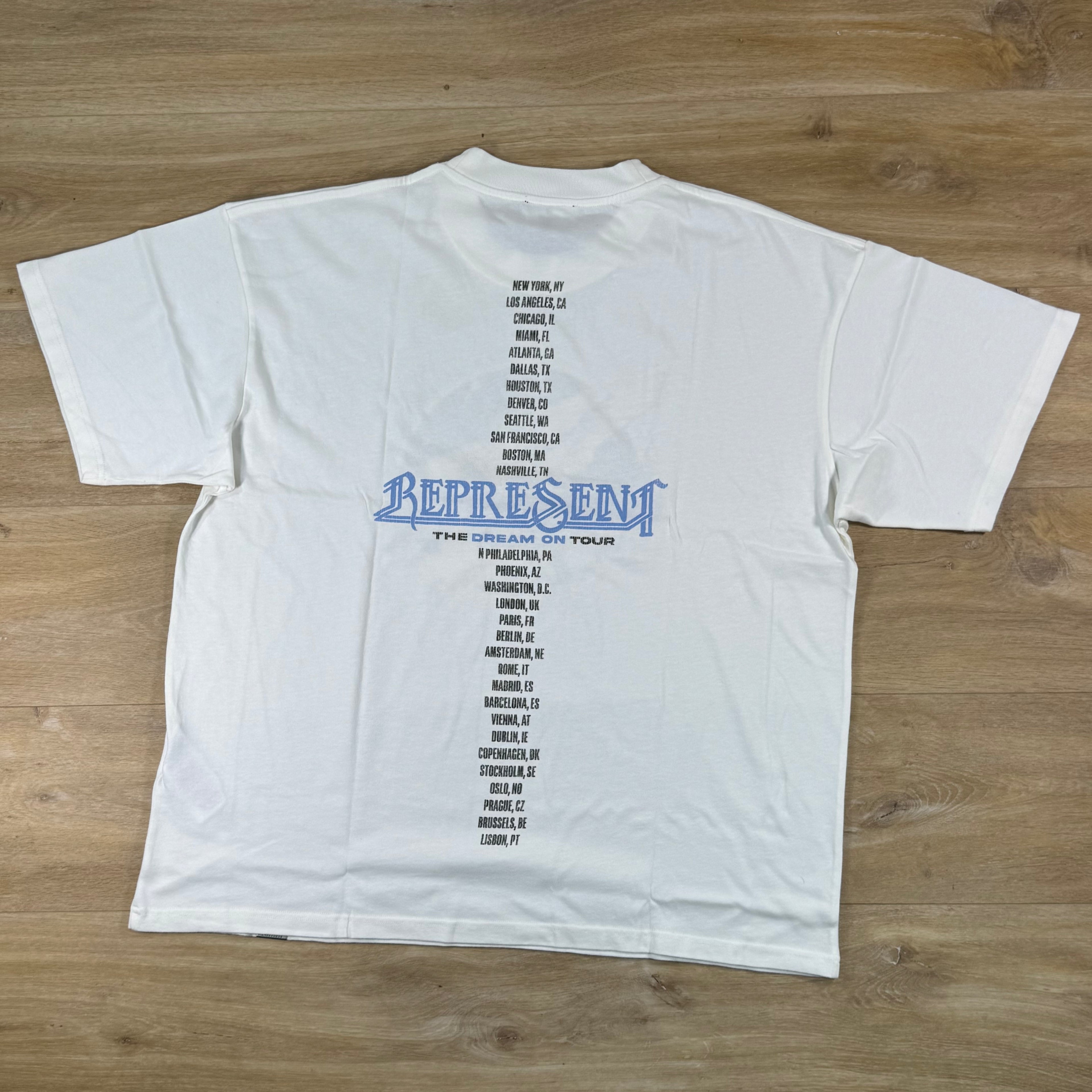 Represent Golden Tour T-Shirt in Flat White