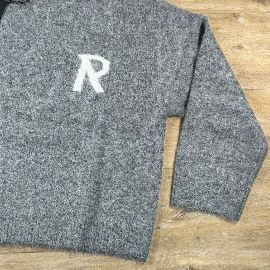 Represent Logo Knit Sweater in Grey