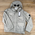 C.P. Company Flatt Nylon Goggle Lens Jacket in Dove