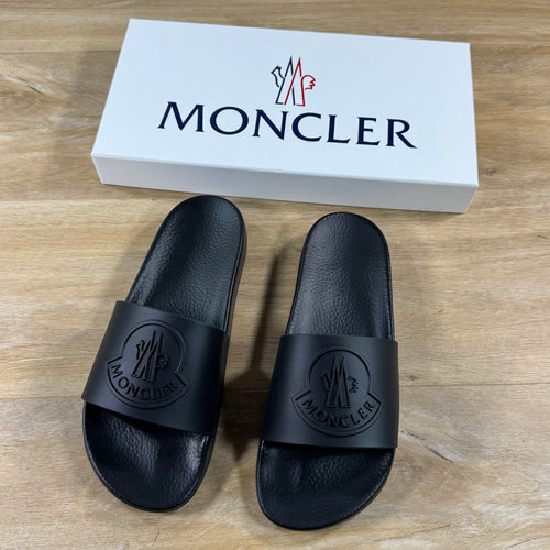 Moncler Basile Slides in Black
