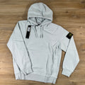 Stone Island Pullover Fleece Hoodie in Sky Blue