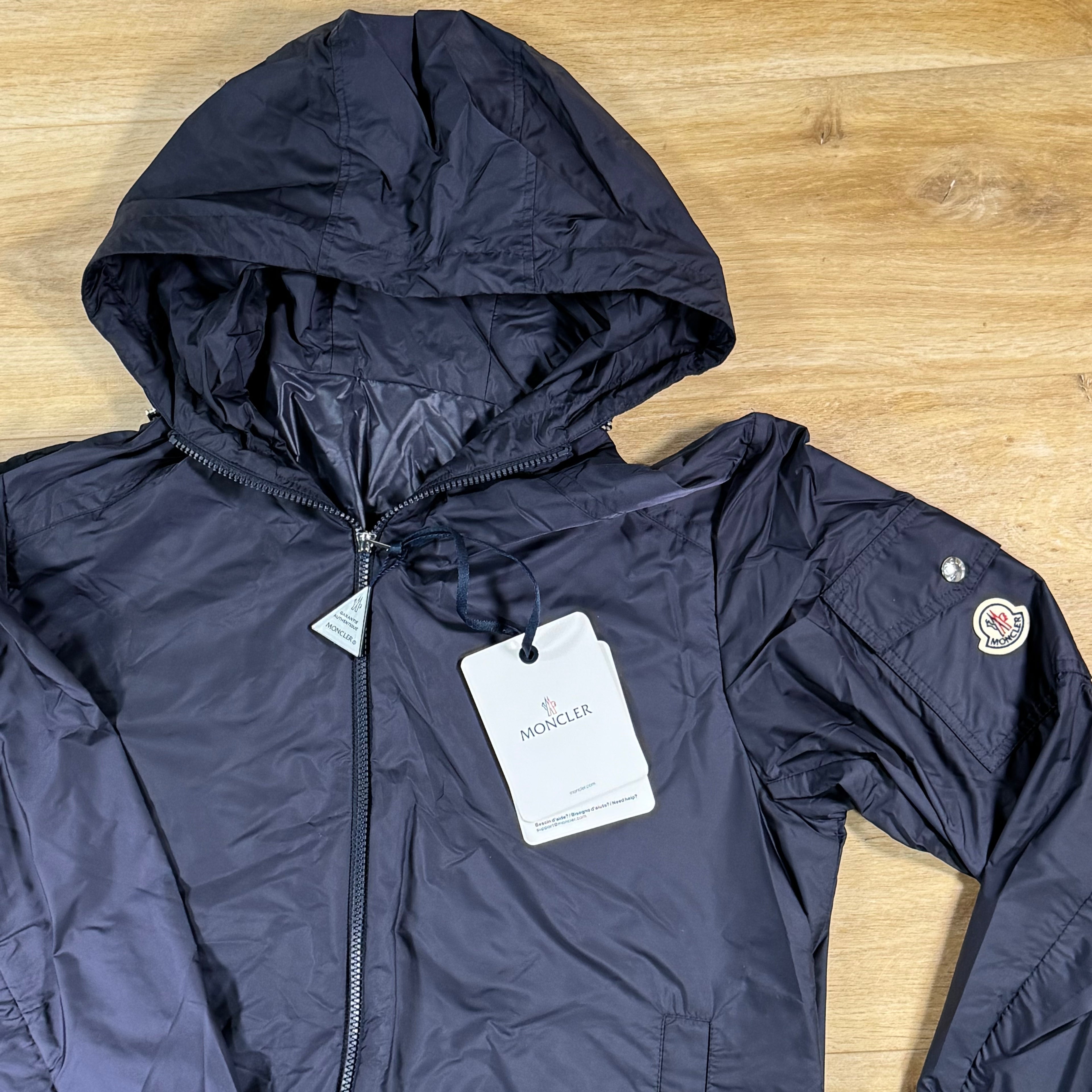 Moncler Etiache Hooded Jacket in Navy Blue