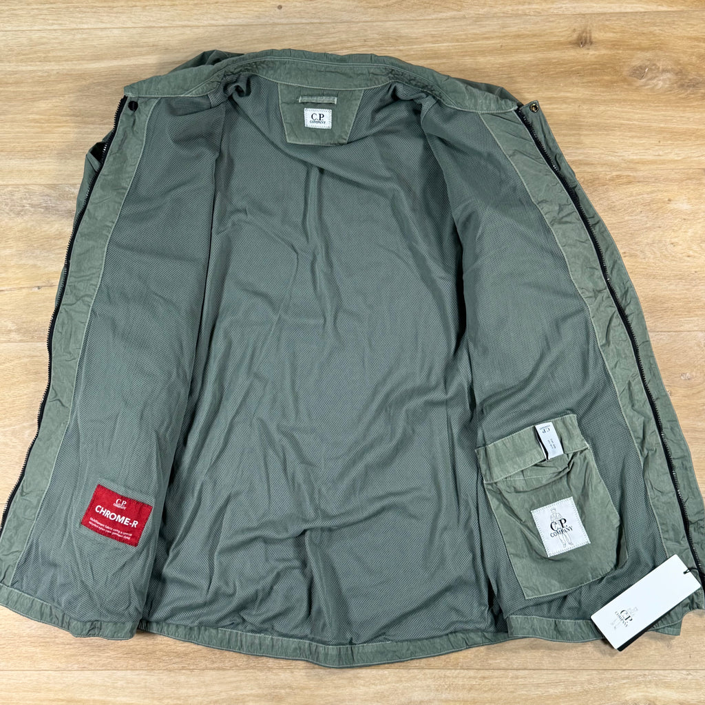 C.P. Company Chrome-R Lens Overshirt in Laurel Wreath