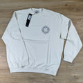 Stone Island Oversize-Fit 'Outline Compass' Crewneck Sweatshirt in Ivory