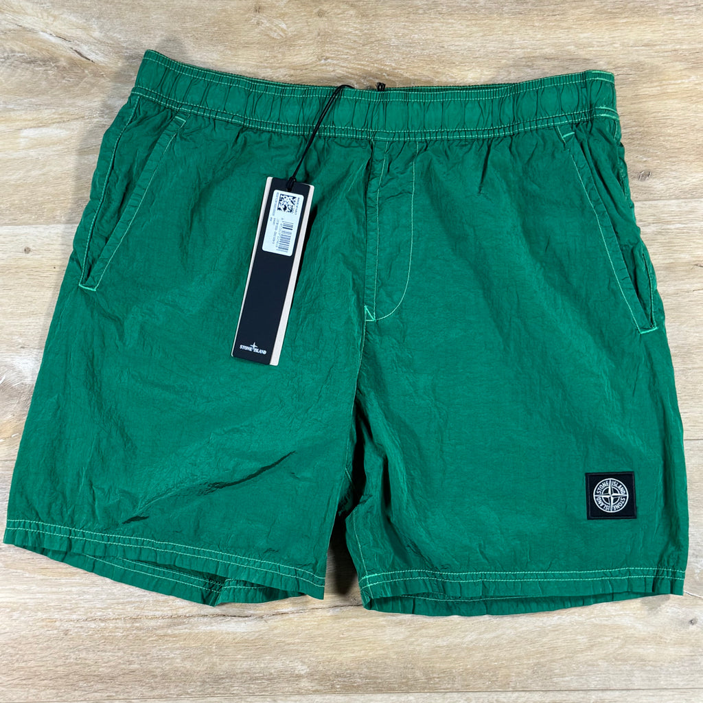 Stone Island Nylon Metal Swim Shorts in Malachite - Green
