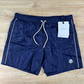 Moncler Logo Swim Shorts in Navy