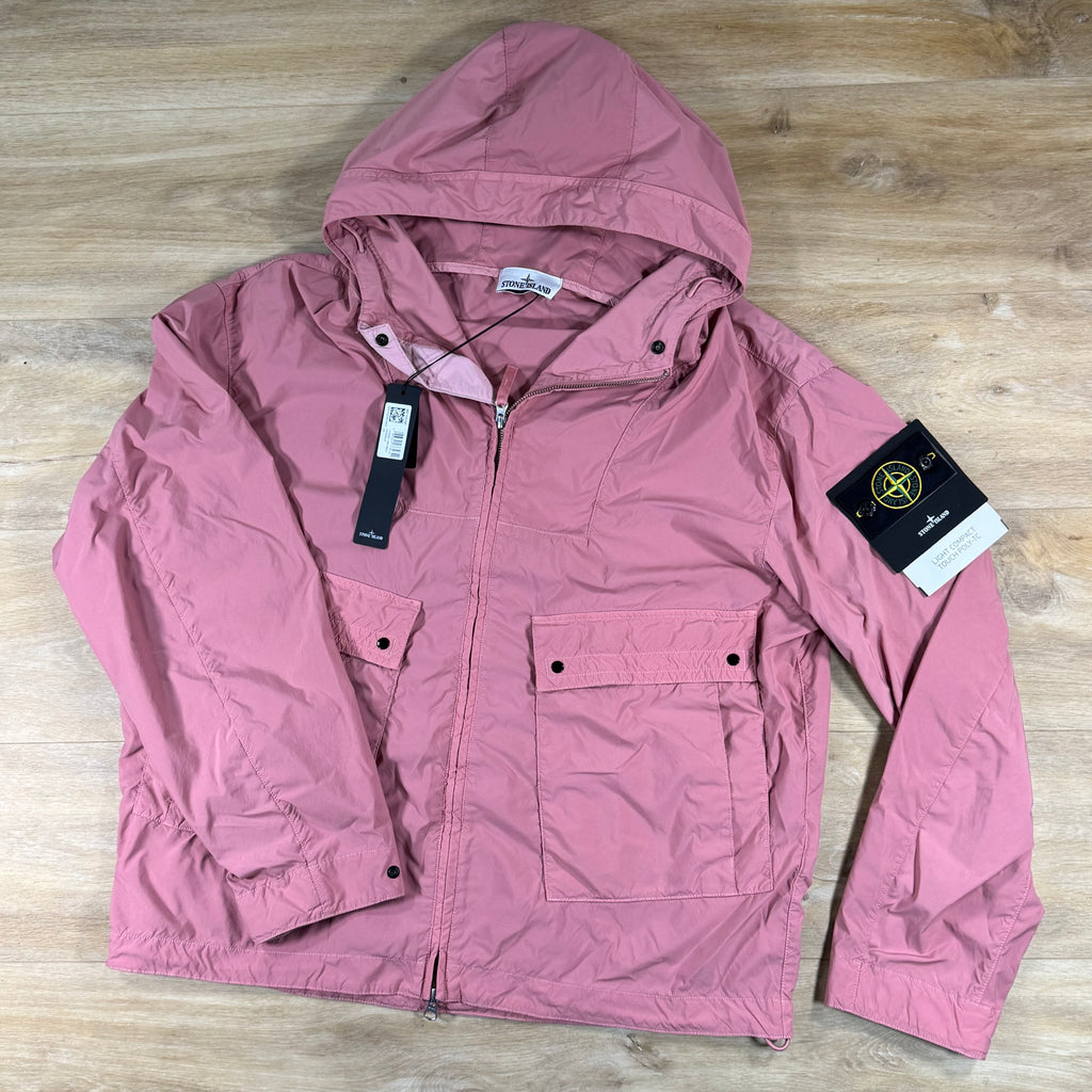 Stone Island Light Compact Touch Poly-TC Jacket in Oleander Pink