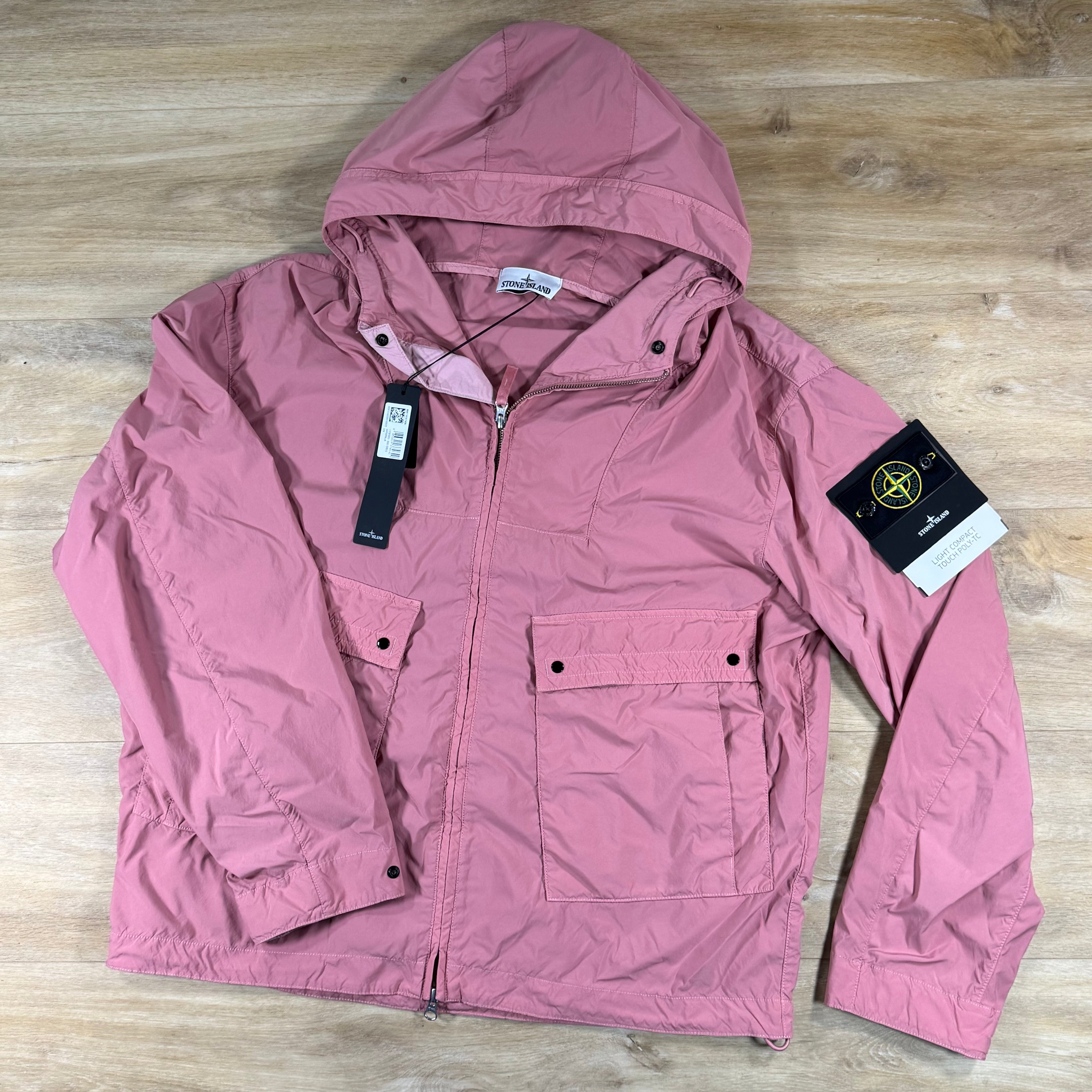Stone Island Light Compact Touch Poly-TC Jacket in Oleander Pink