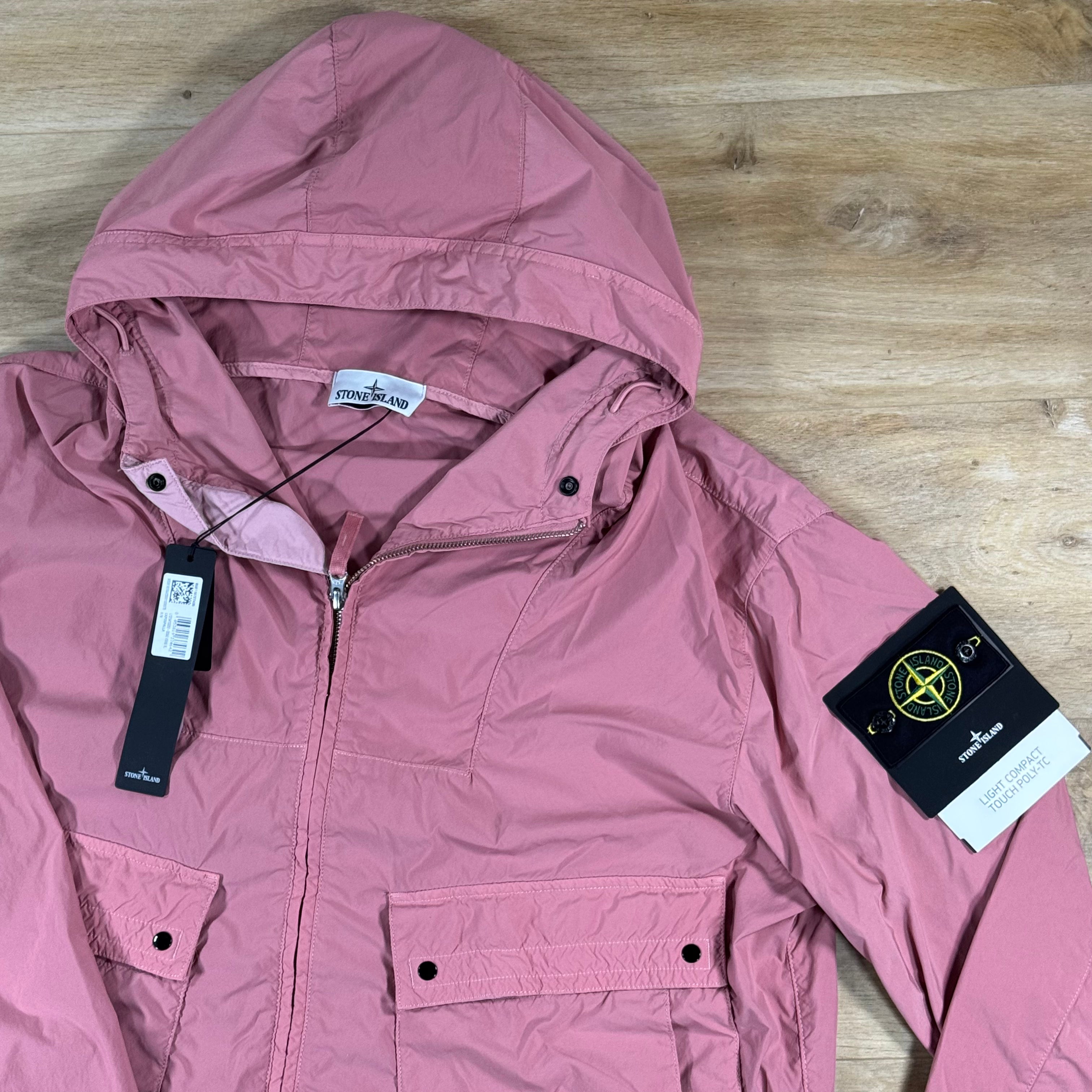 Stone Island Light Compact Touch Poly-TC Jacket in Oleander Pink