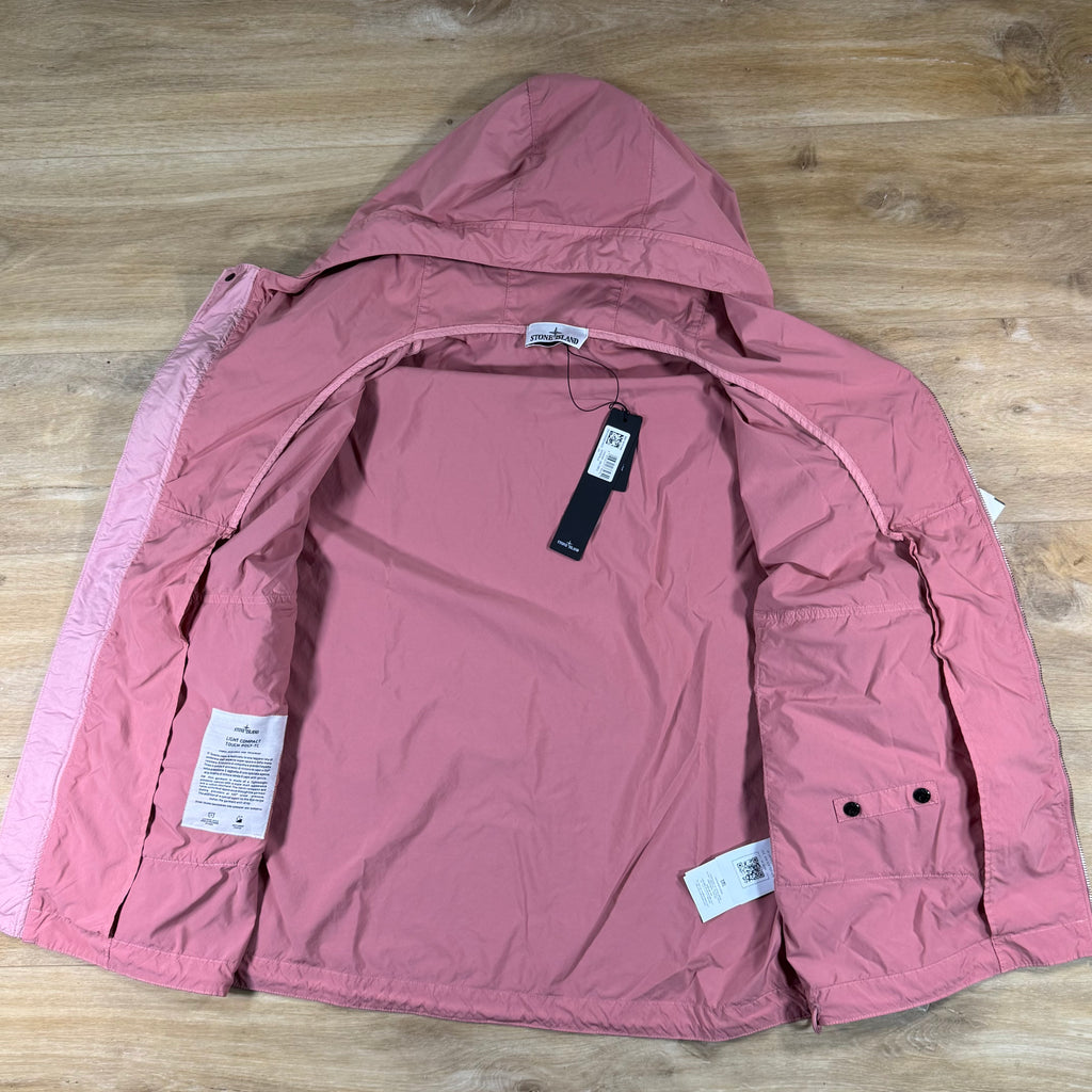 Stone Island Light Compact Touch Poly-TC Jacket in Oleander Pink
