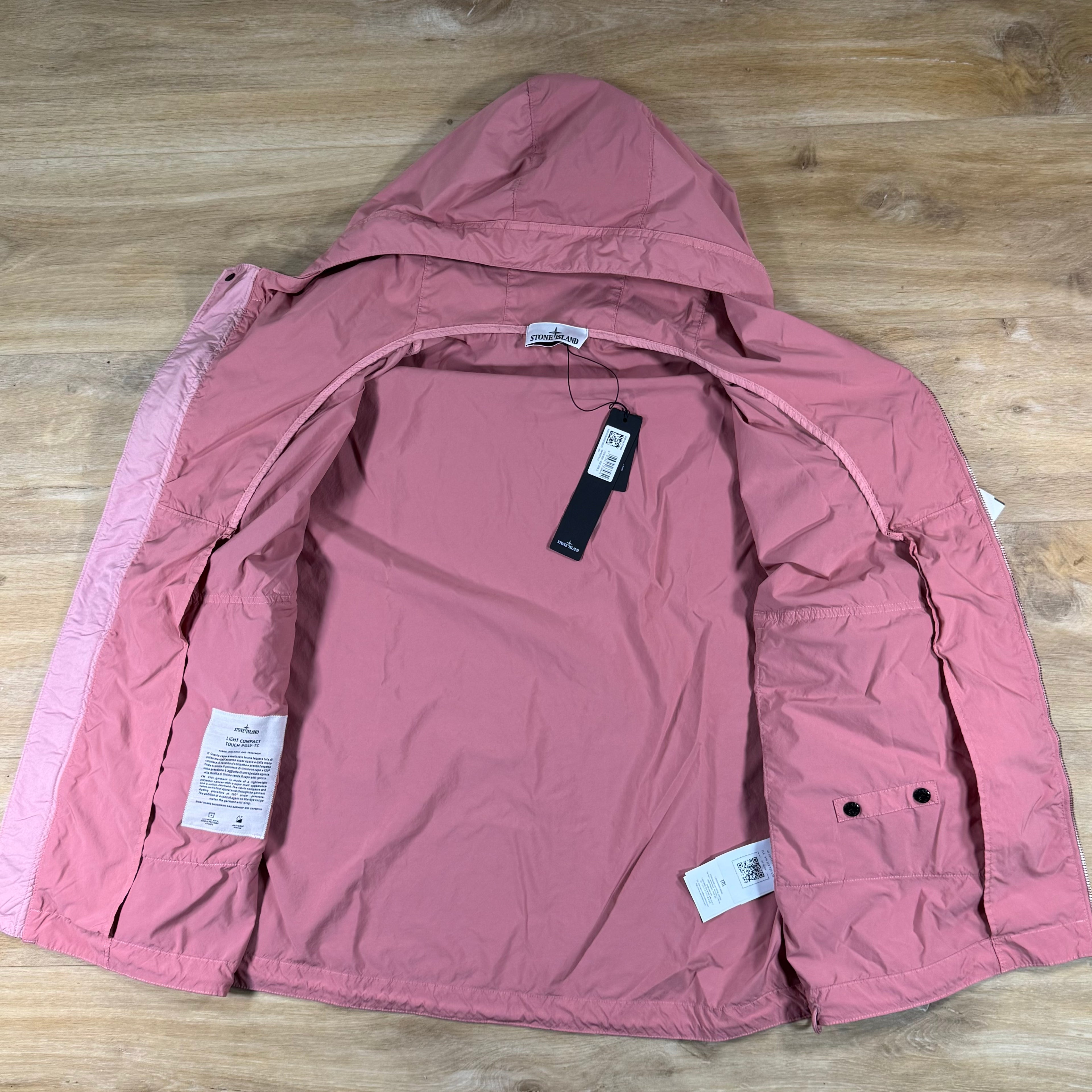 Stone Island Light Compact Touch Poly-TC Jacket in Oleander Pink