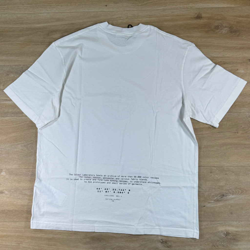Stone Island 'All Around Compass' Print T-Shirt in White