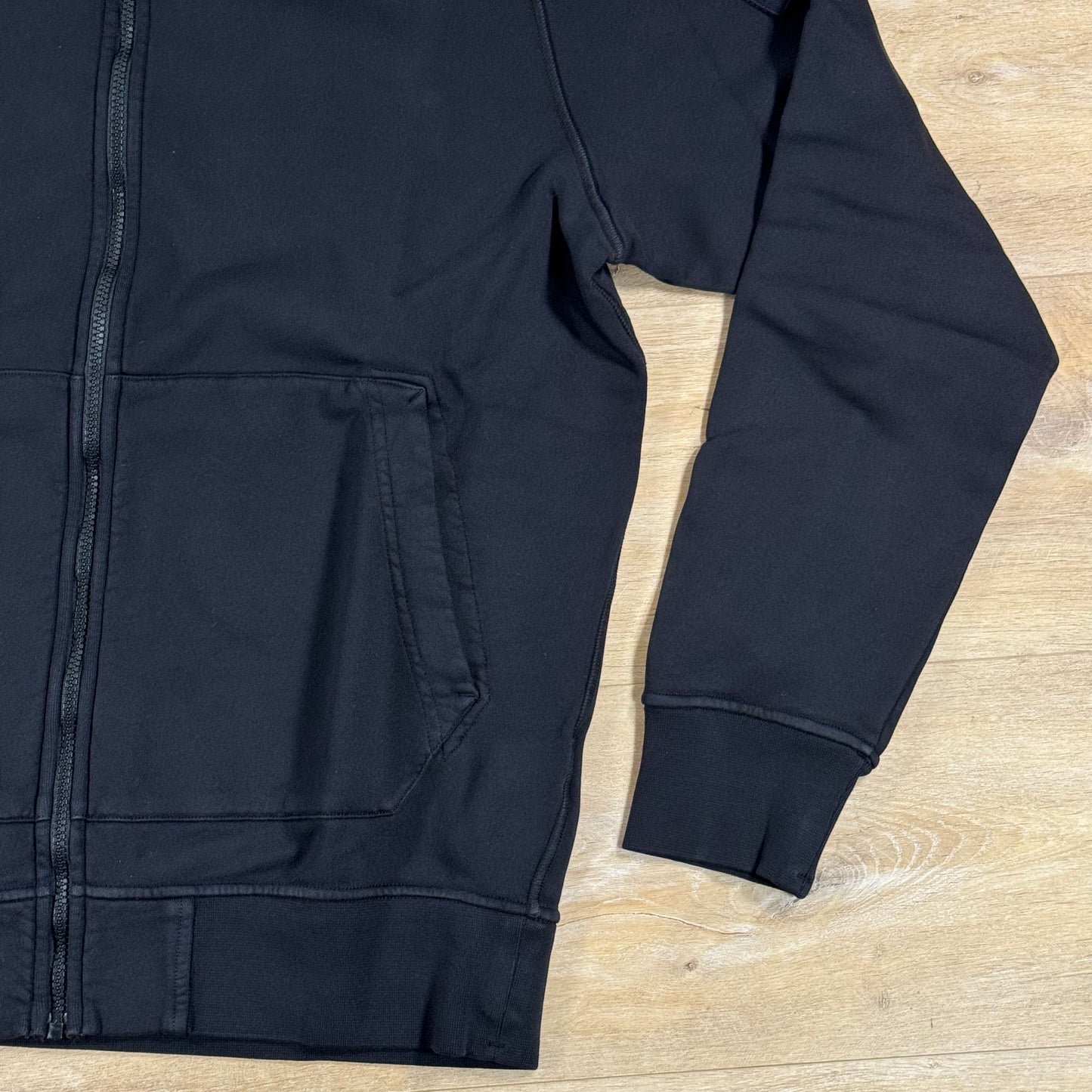 Stone Island Full-Zip Fleece Track Jacket in Black