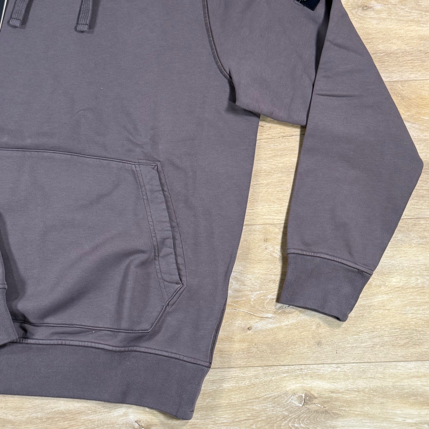 Stone Island Pullover Fleece Hoodie in Charcoal Grey