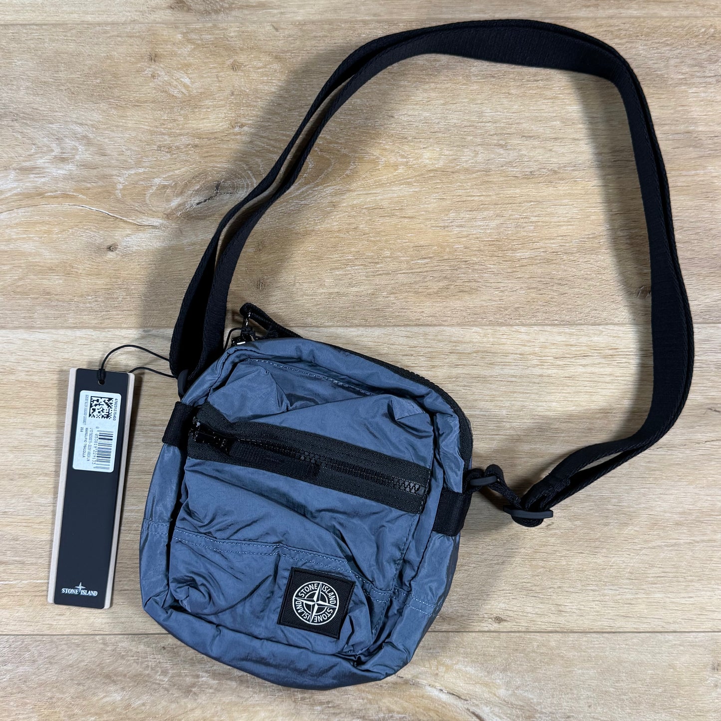 Stone Island Nylon Metal Pouch Bag in Avio Blue