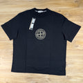 Stone Island 'All Around Compass' Print T-Shirt in Black