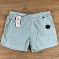 C.P. Company Flatt Nylon Lens Swim Shorts in Misty Blue