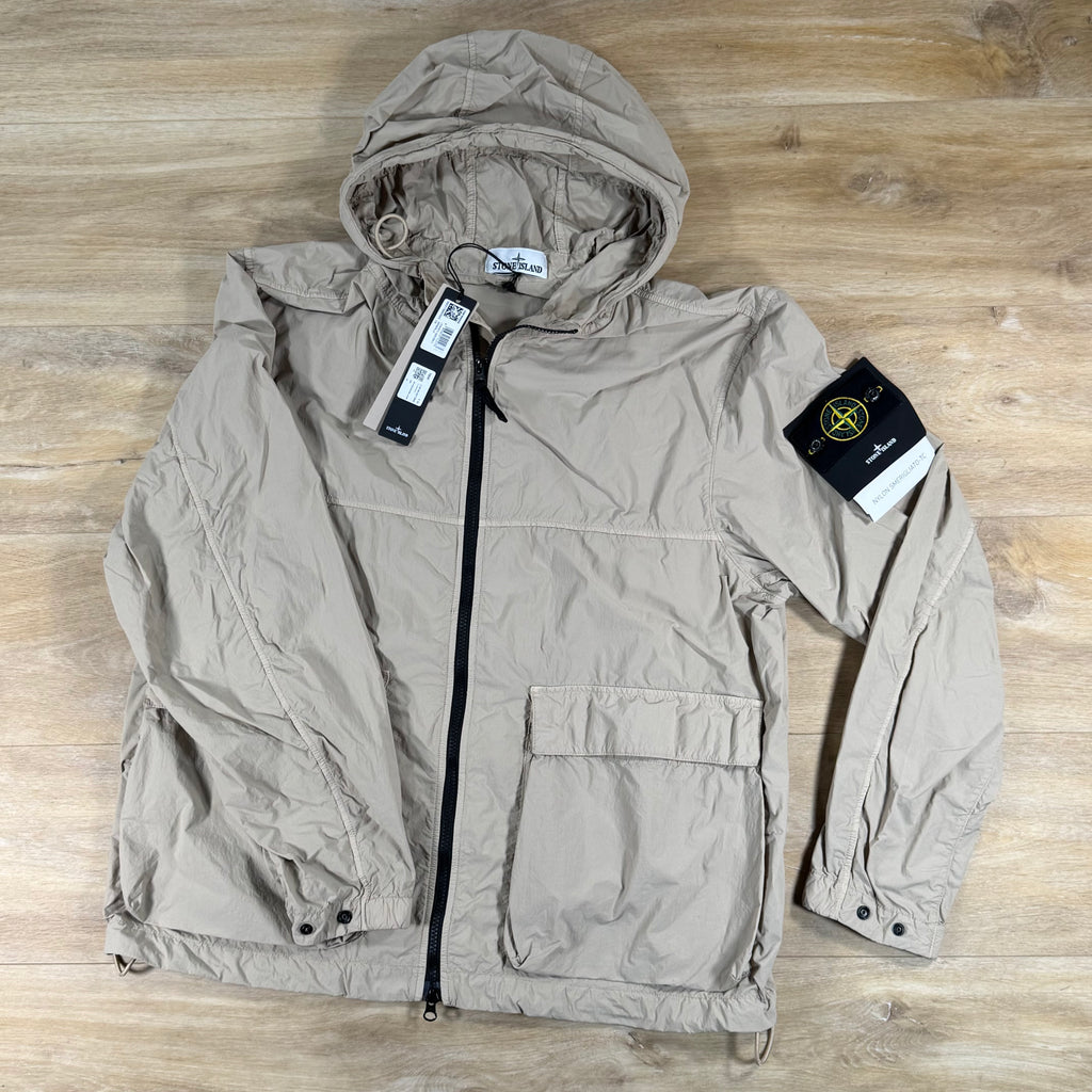 Stone Island Nylon Smerigliato-TC Short Hooded Parka in Desert