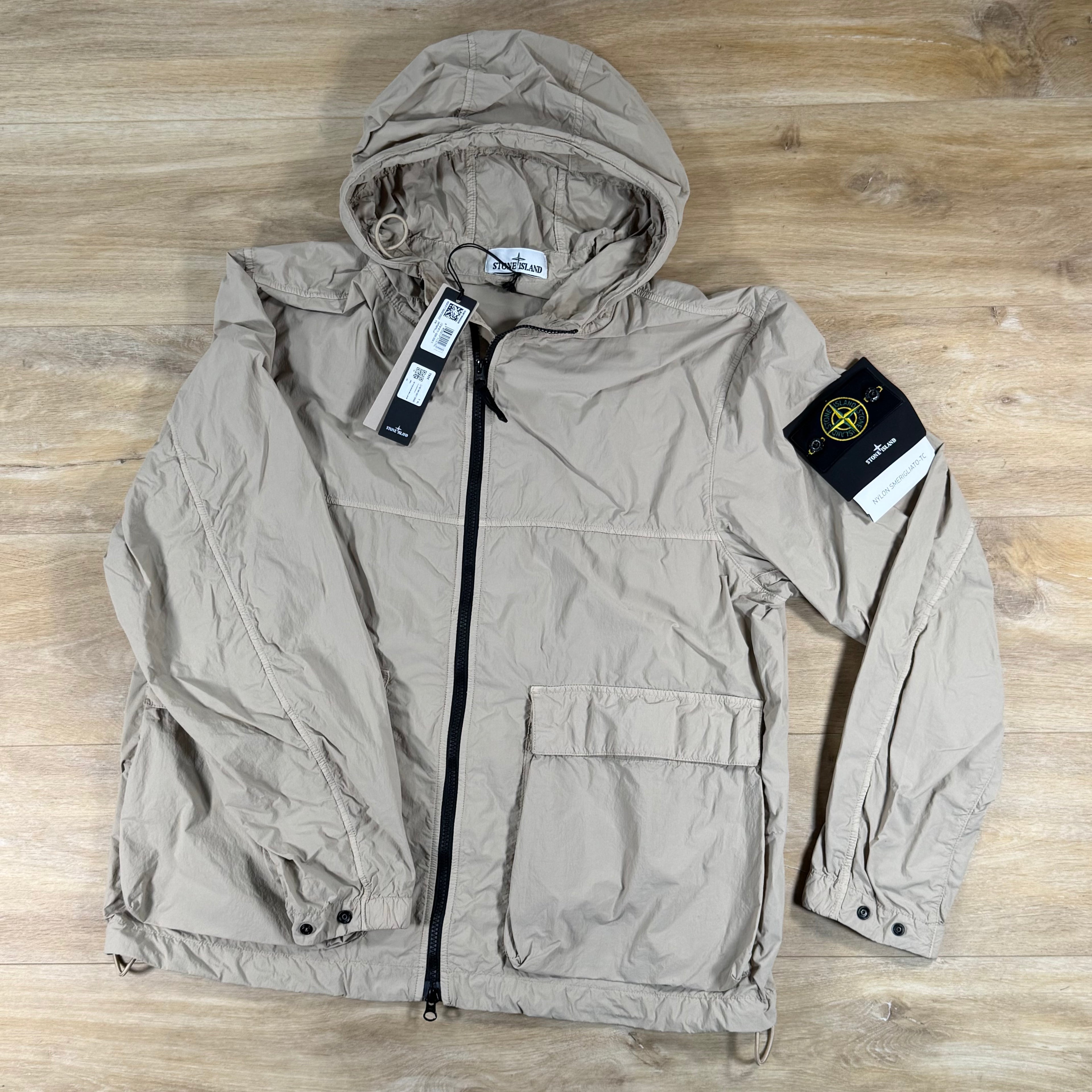 Stone Island Nylon Smerigliato-TC Short Hooded Parka in Desert