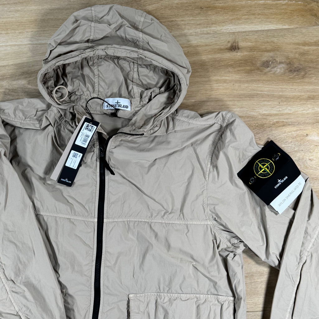Stone Island Nylon Smerigliato-TC Short Hooded Parka in Desert