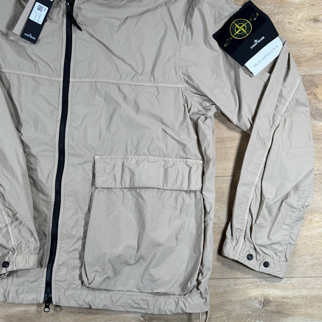 Stone Island Nylon Smerigliato-TC Short Hooded Parka in Desert