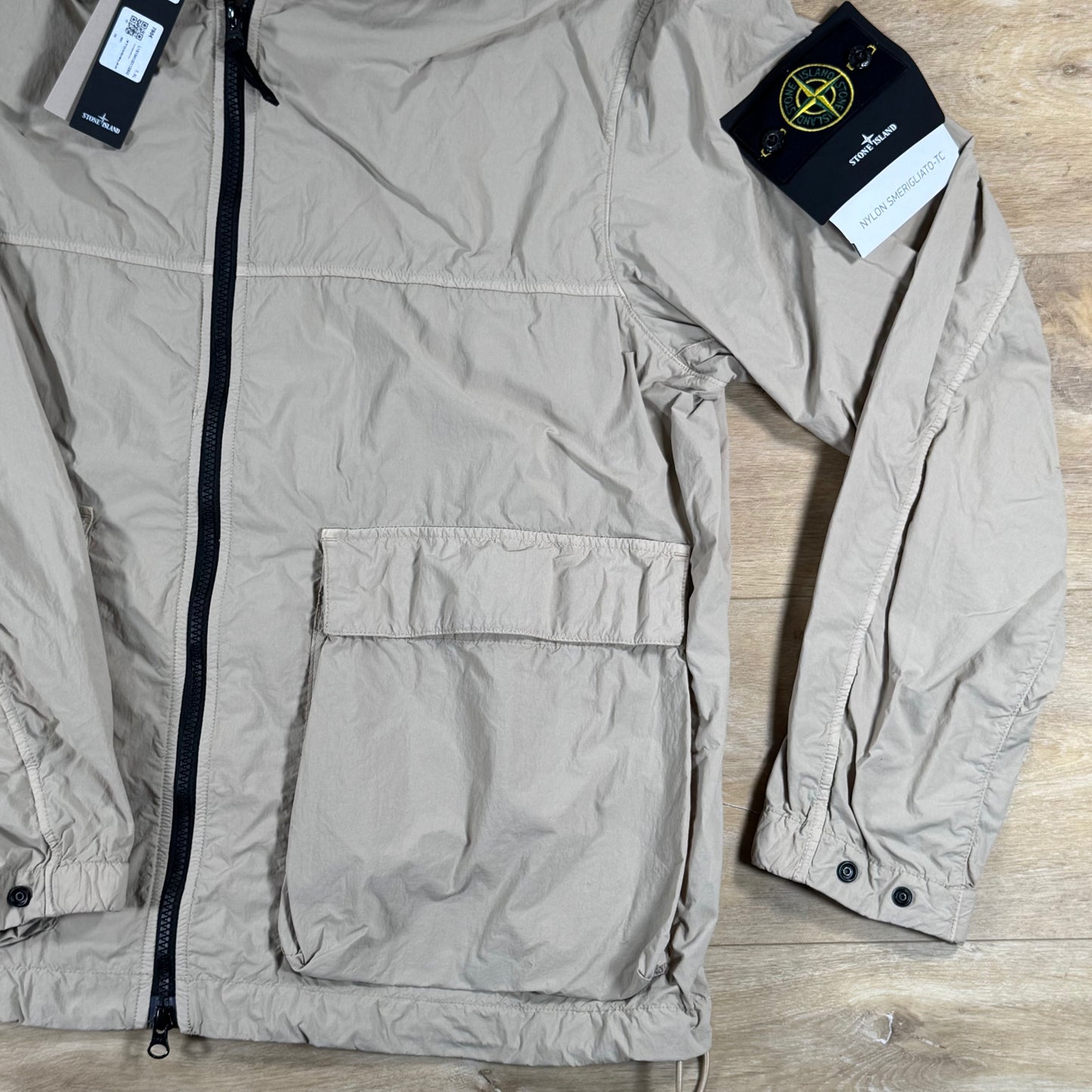 Stone Island Nylon Smerigliato-TC Short Hooded Parka in Desert