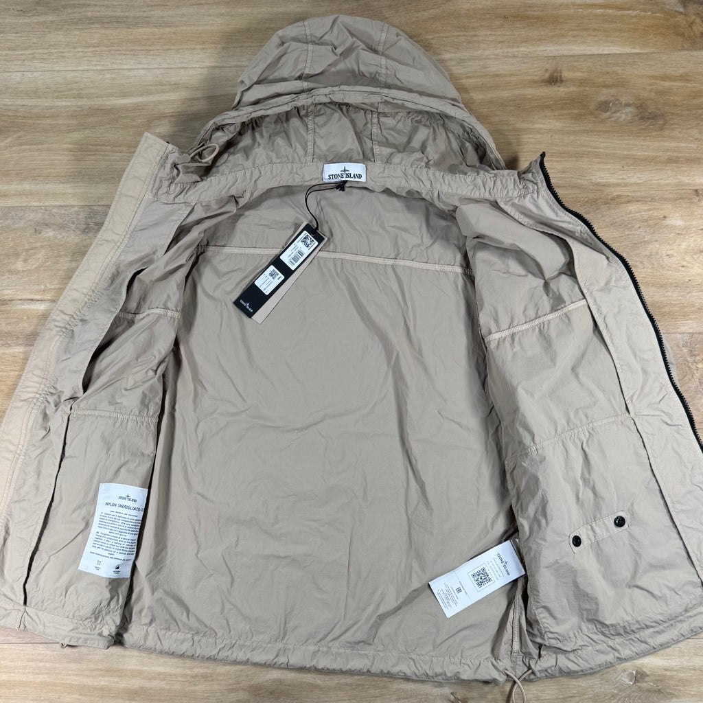 Stone Island Nylon Smerigliato-TC Short Hooded Parka in Desert