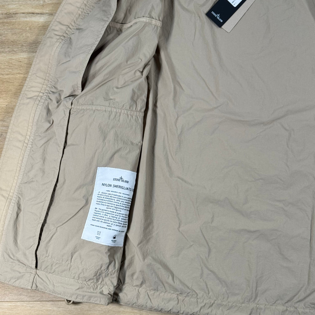 Stone Island Nylon Smerigliato-TC Short Hooded Parka in Desert