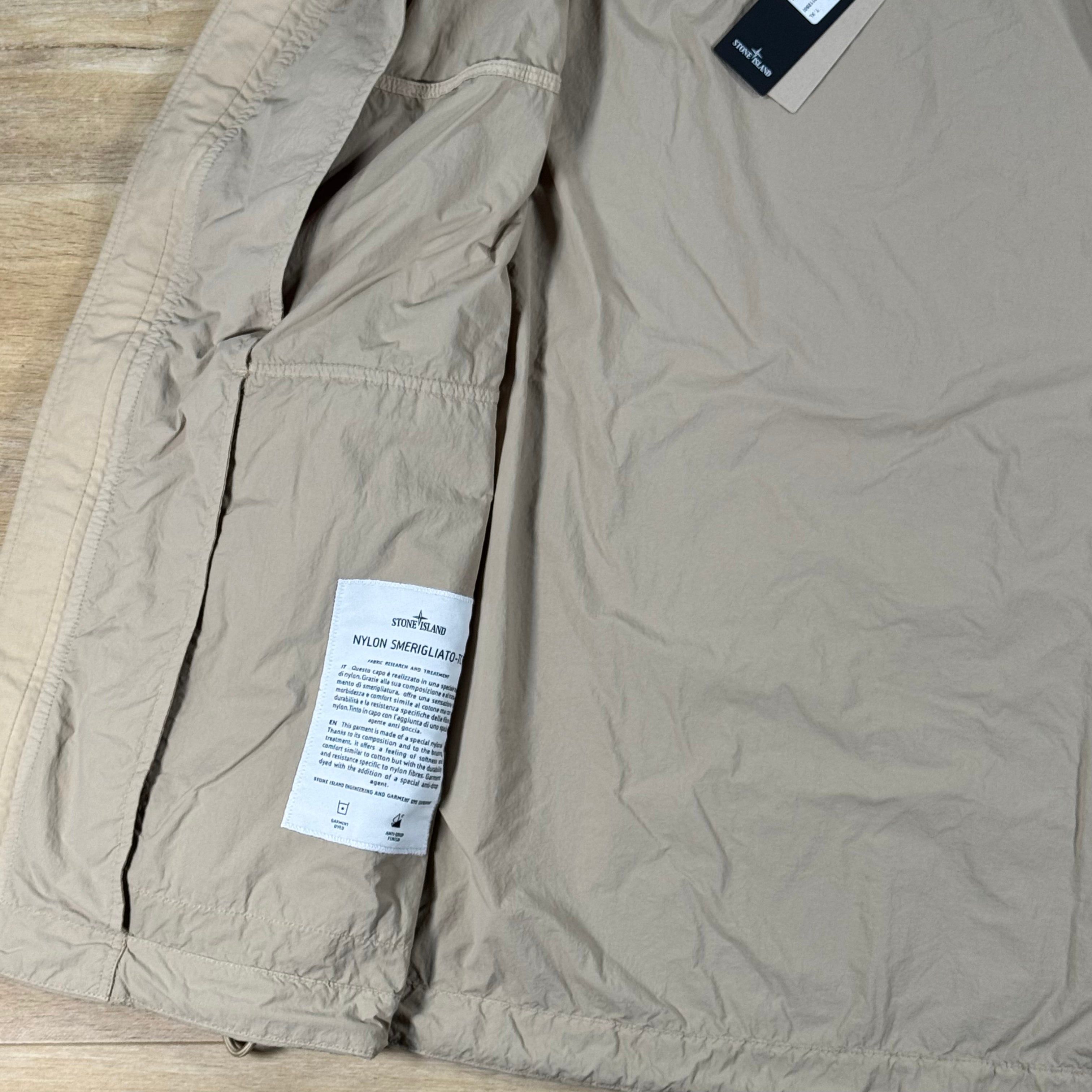 Stone Island Nylon Smerigliato-TC Short Hooded Parka in Desert
