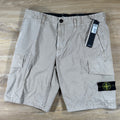 Stone Island Stretch Twill Cargo Bermuda Shorts in Desert