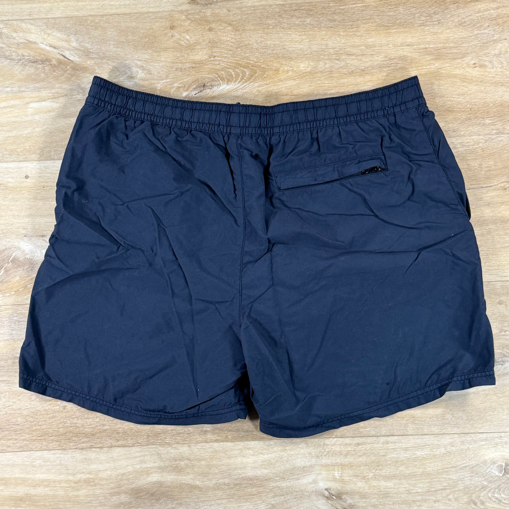 Stone Island Brushed Nylon Mid-Length Swim Shorts in Navy