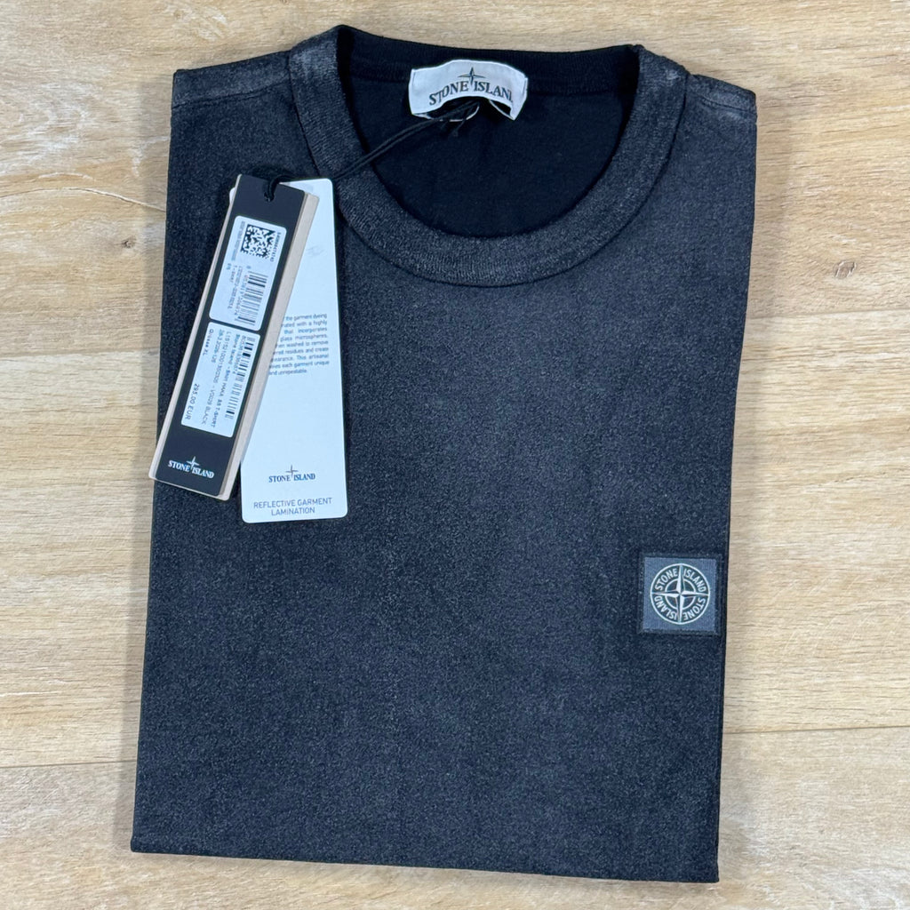 Stone Island Reflective Garment Lamination T-Shirt in Black