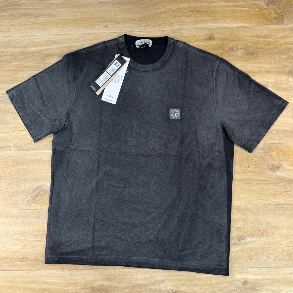 Stone Island Reflective Garment Lamination T-Shirt in Black