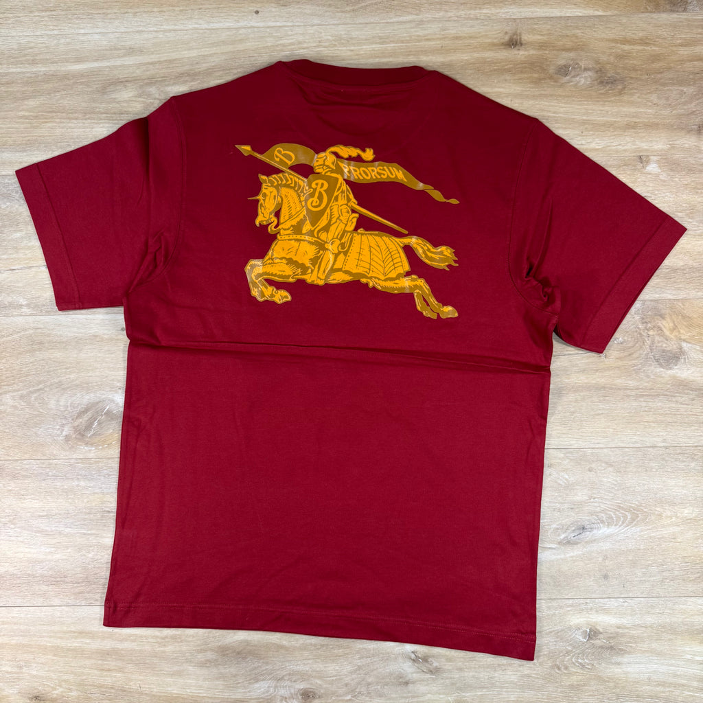 Burberry Heritage Logo Cotton T-Shirt in Auburn Brown