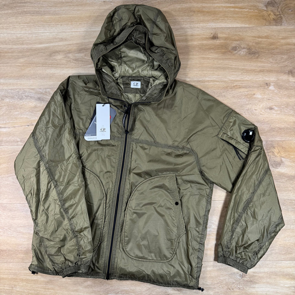 C.P. Company Nada Shield Packable Primaloft Evolve Lens Jacket in Dried Herb - Green