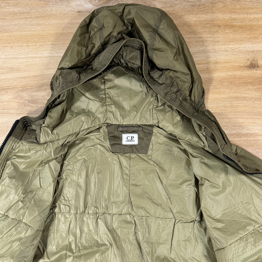 C.P. Company Nada Shield Packable Primaloft Evolve Lens Jacket in Dried Herb - Green