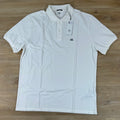 C.P. Company Pigment Dyed Polo Shirt in Gauze White