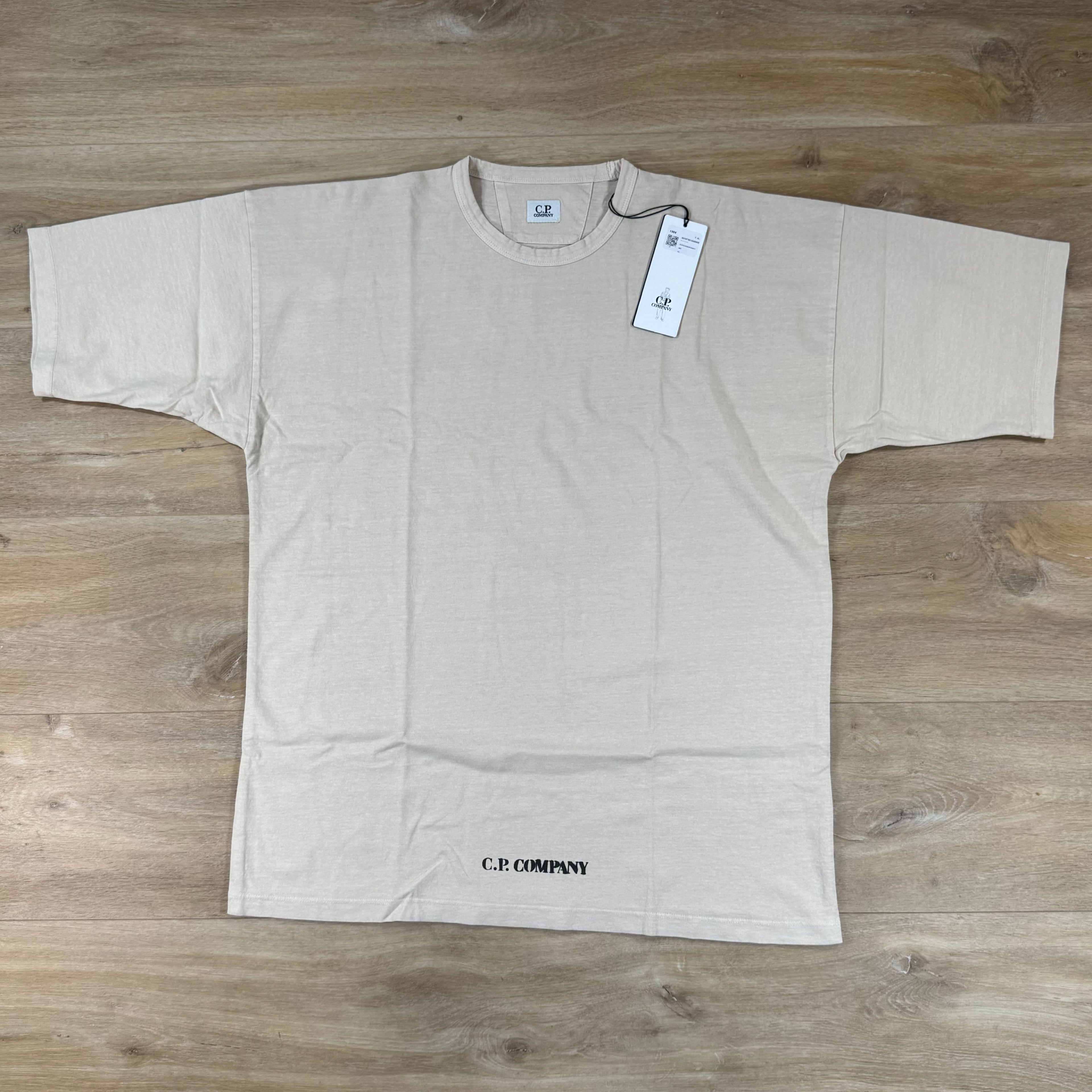 C.P. Company 1020 Jersey Stencil T-Shirt in Frozen Dew
