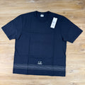 C.P. Company Mercerized Jersey 30/2 Twisted Embroidery T-Shirt in Navy