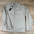 Stone Island Ghost Nylon Smerigliato Overshirt in Beige