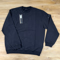 Stone Island Ghost Stretch Cotton Fleece Crewneck Sweatshirt in Black